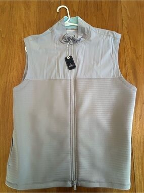 johnnie-O Light Gray Sleeveless Vest